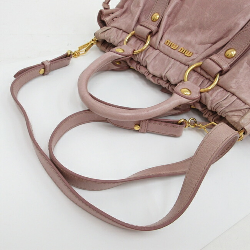バッグ MIU MIU Archive 2way Leather bag Pink Miu Miu Pink 2way Leather Bag - Gem